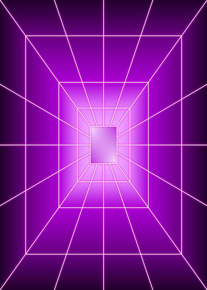 Magenta Rectangle Dark
