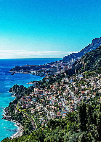Seacoast of Roquebrune