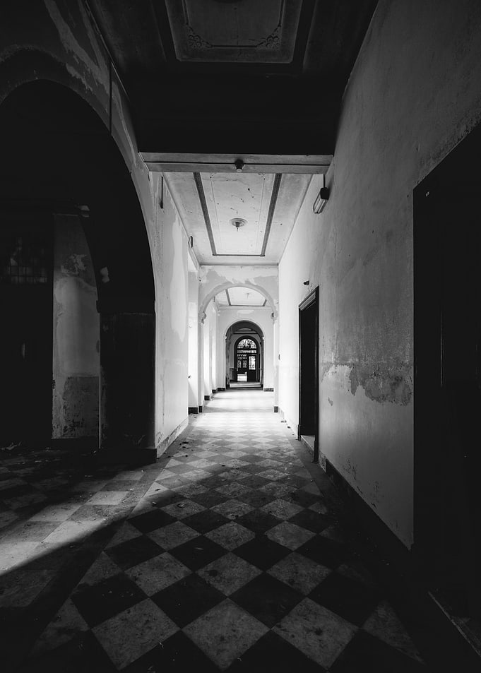 spooky hallway