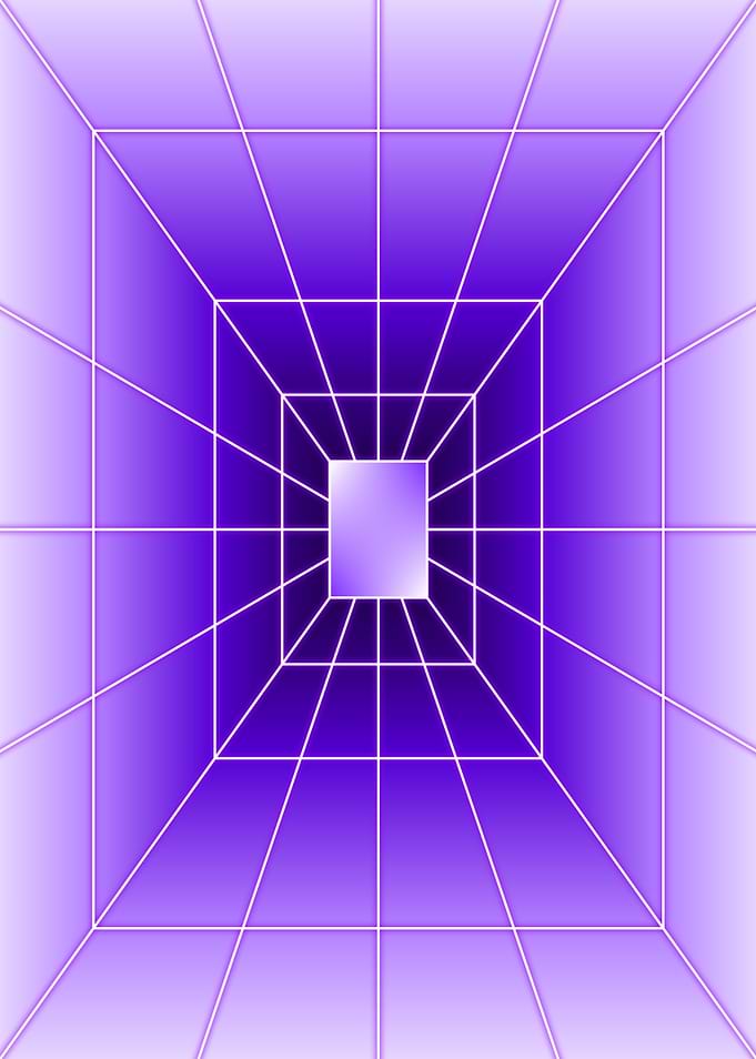 Purple Rectangle Light