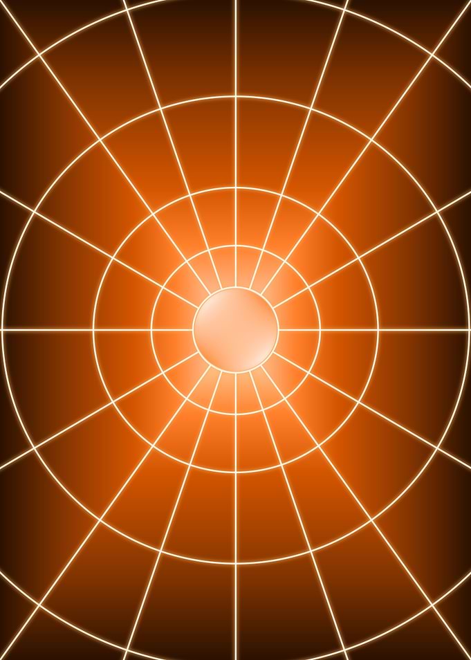 Orange Circle Dark