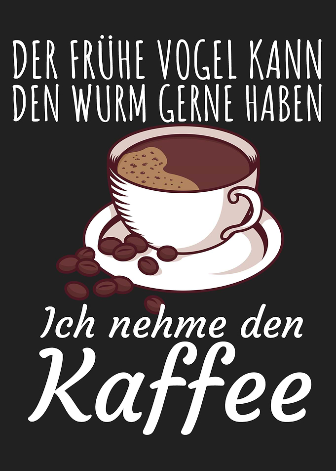 Vogel Wurm Kaffee
