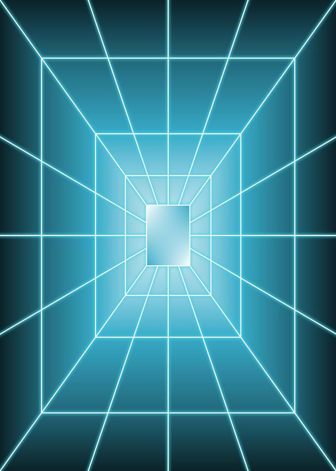 Blue Rectangle Dark