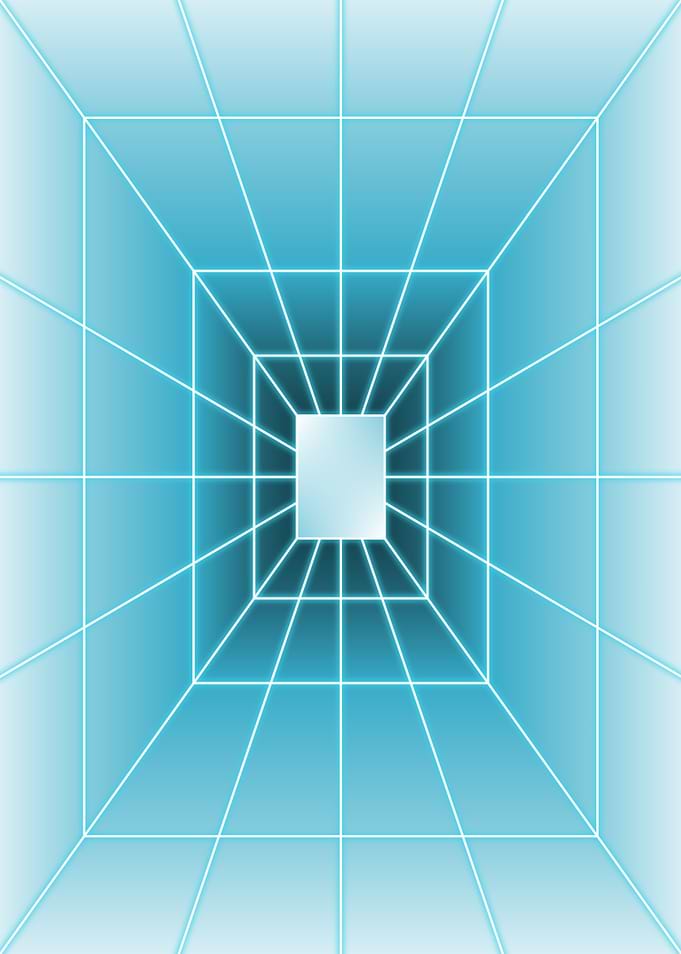 Blue Rectangle Light