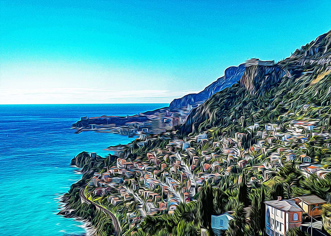 Seacoast of Roquebrune