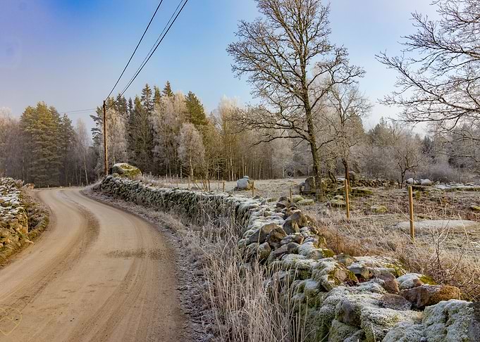 Small path in winter