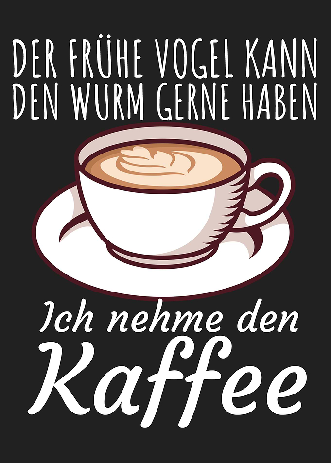 Vogel Wurm Kaffee