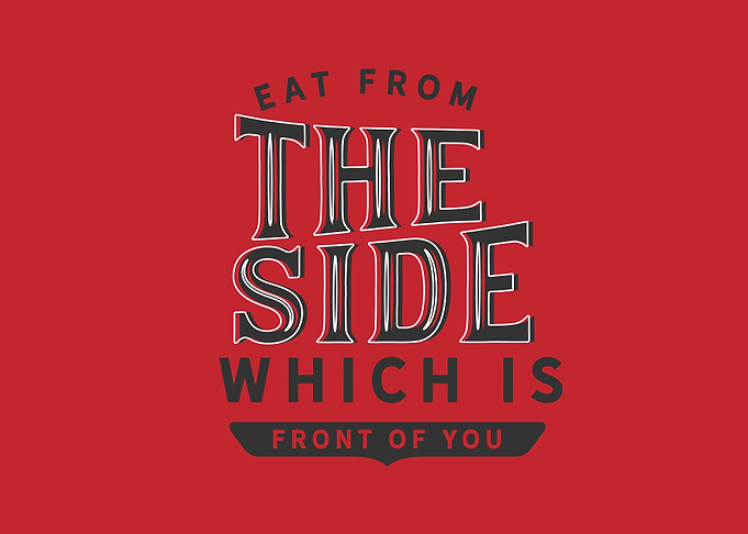 eat from the side