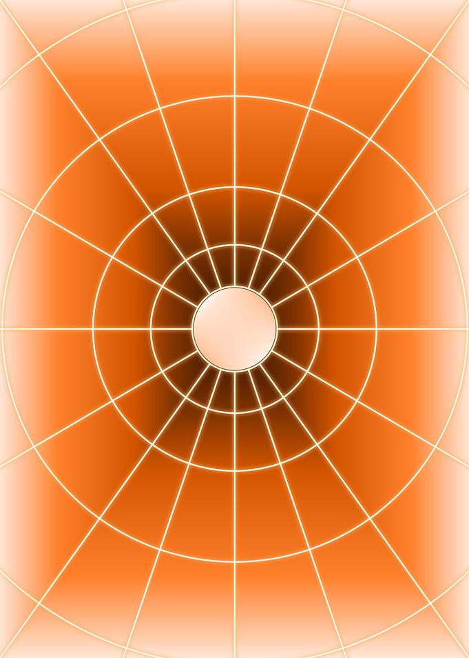 Orange Circle Light