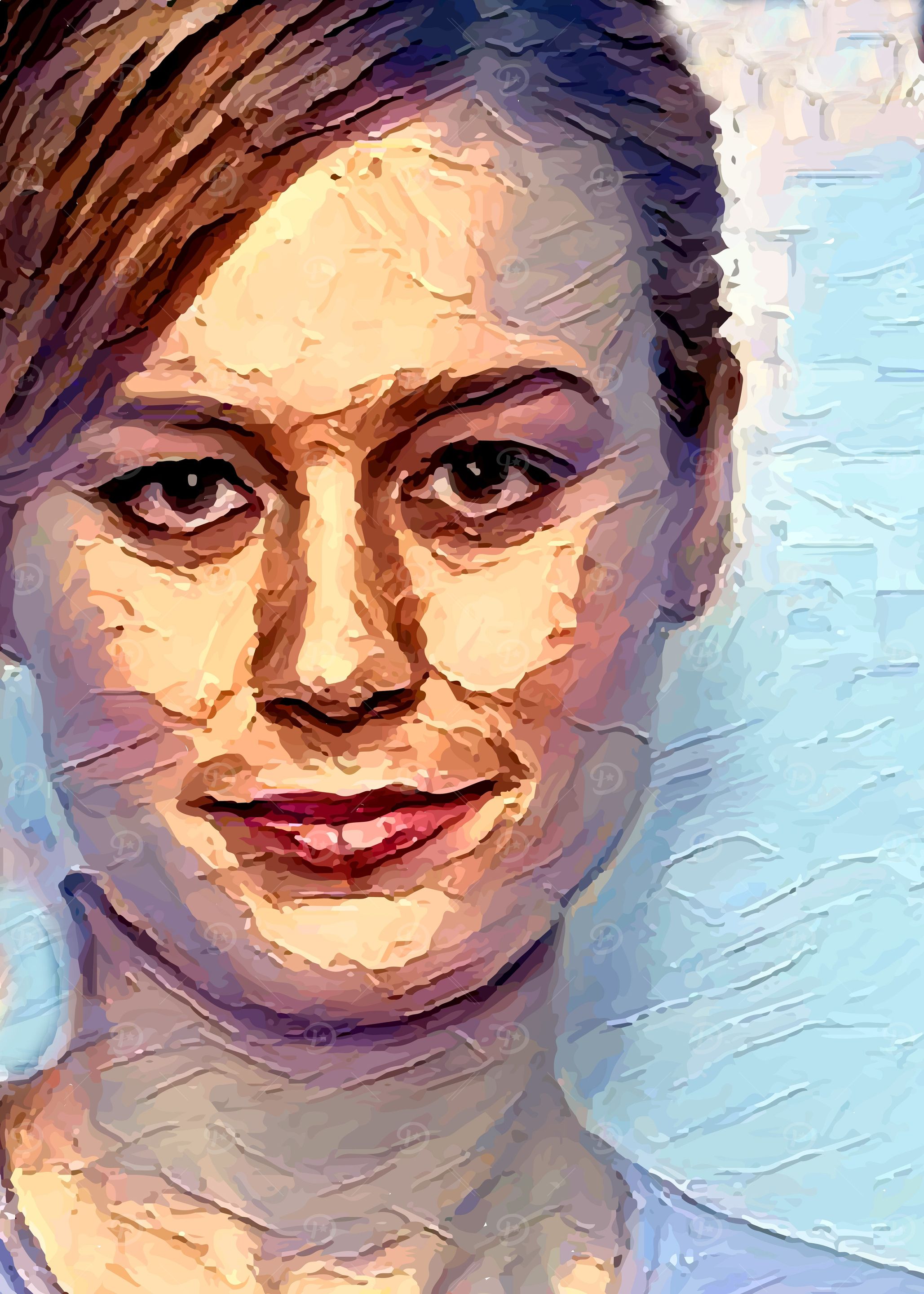 Brie Larson Thick Paint