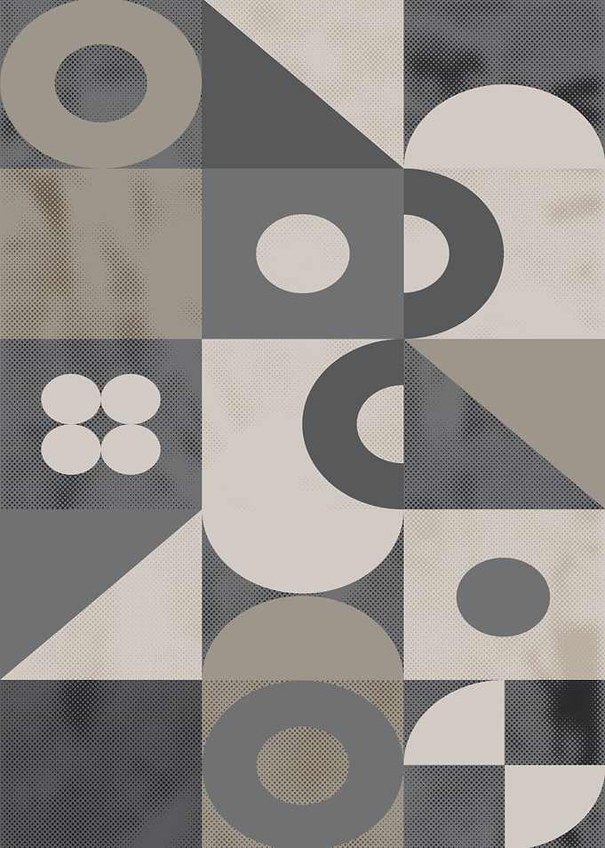 Geometric Art No 1 brown