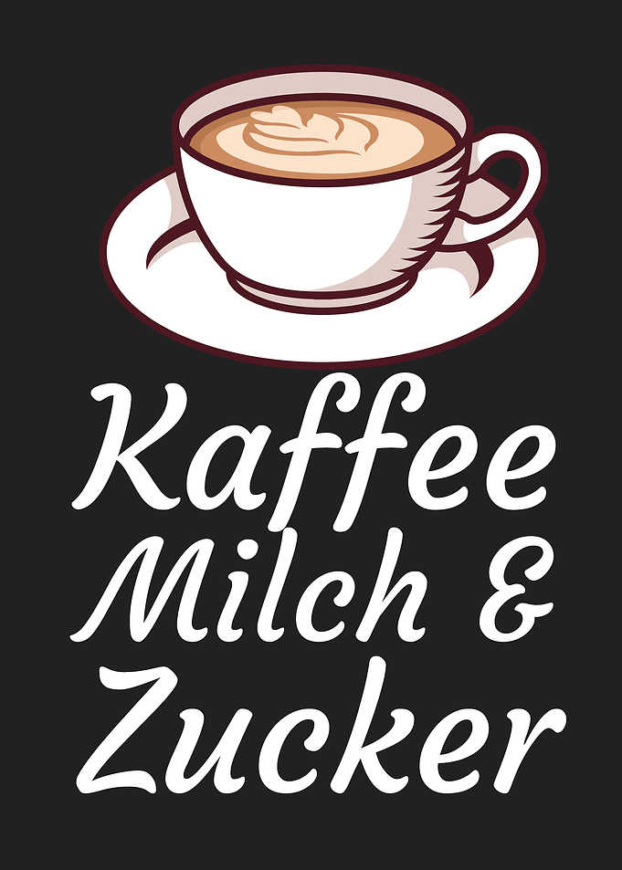 Kaffee Milch und Zucker