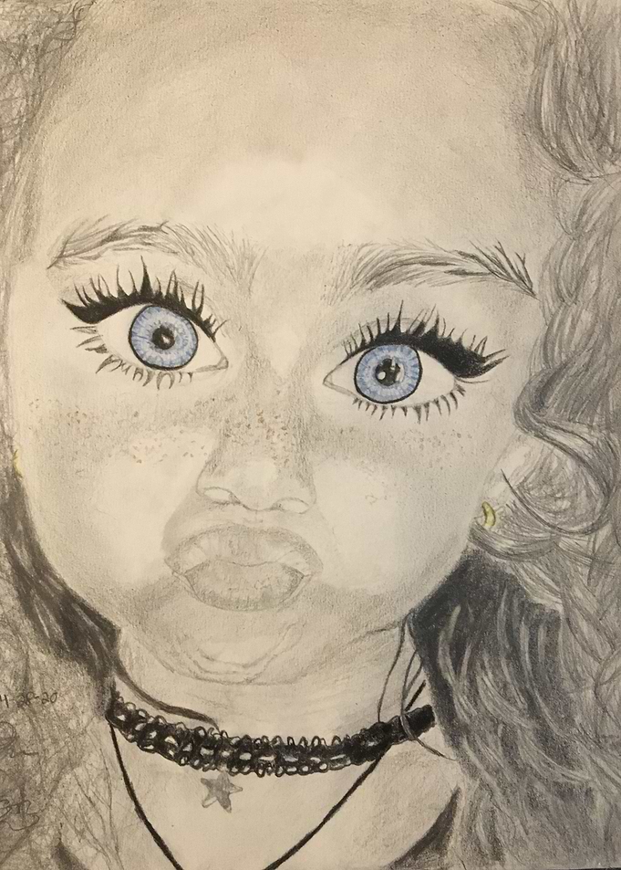 Look at my Big Blue Eyes