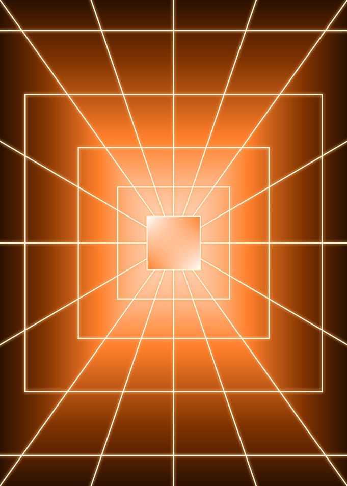 Orange Square Dark