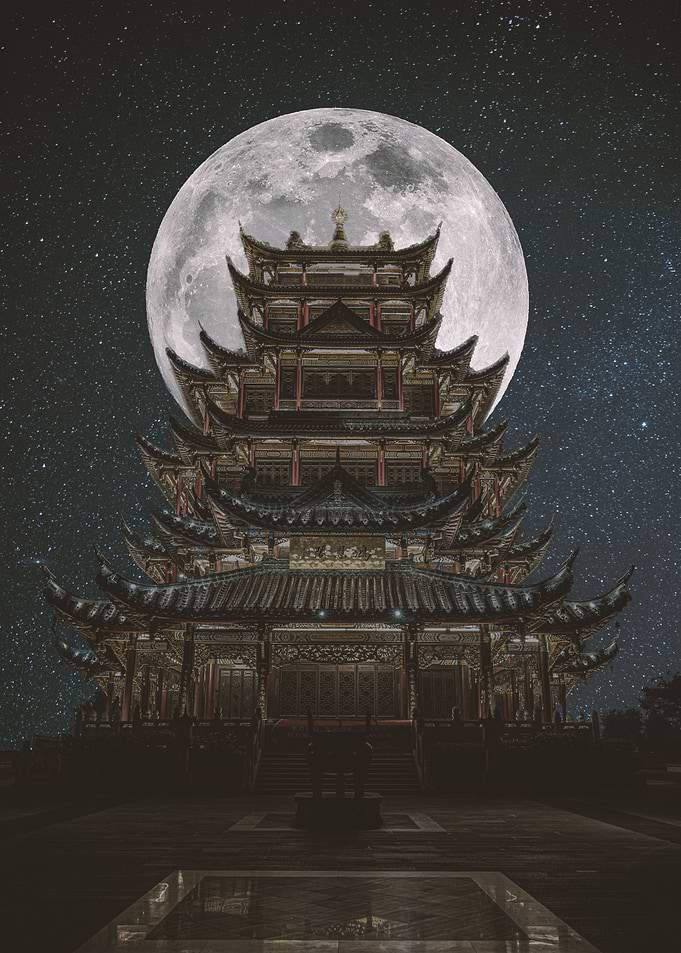 moony pagoda tower