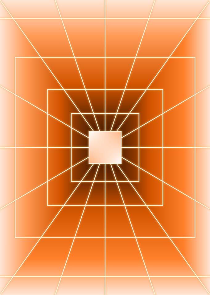 Orange Square Light