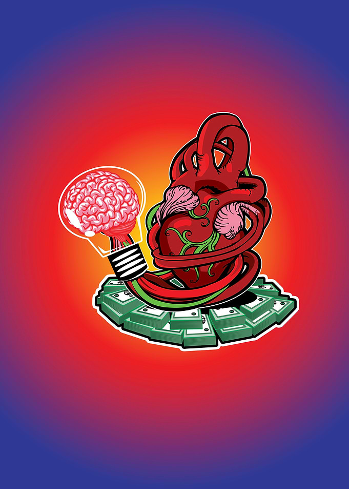 LOVE AND PEACE OVER MONEY