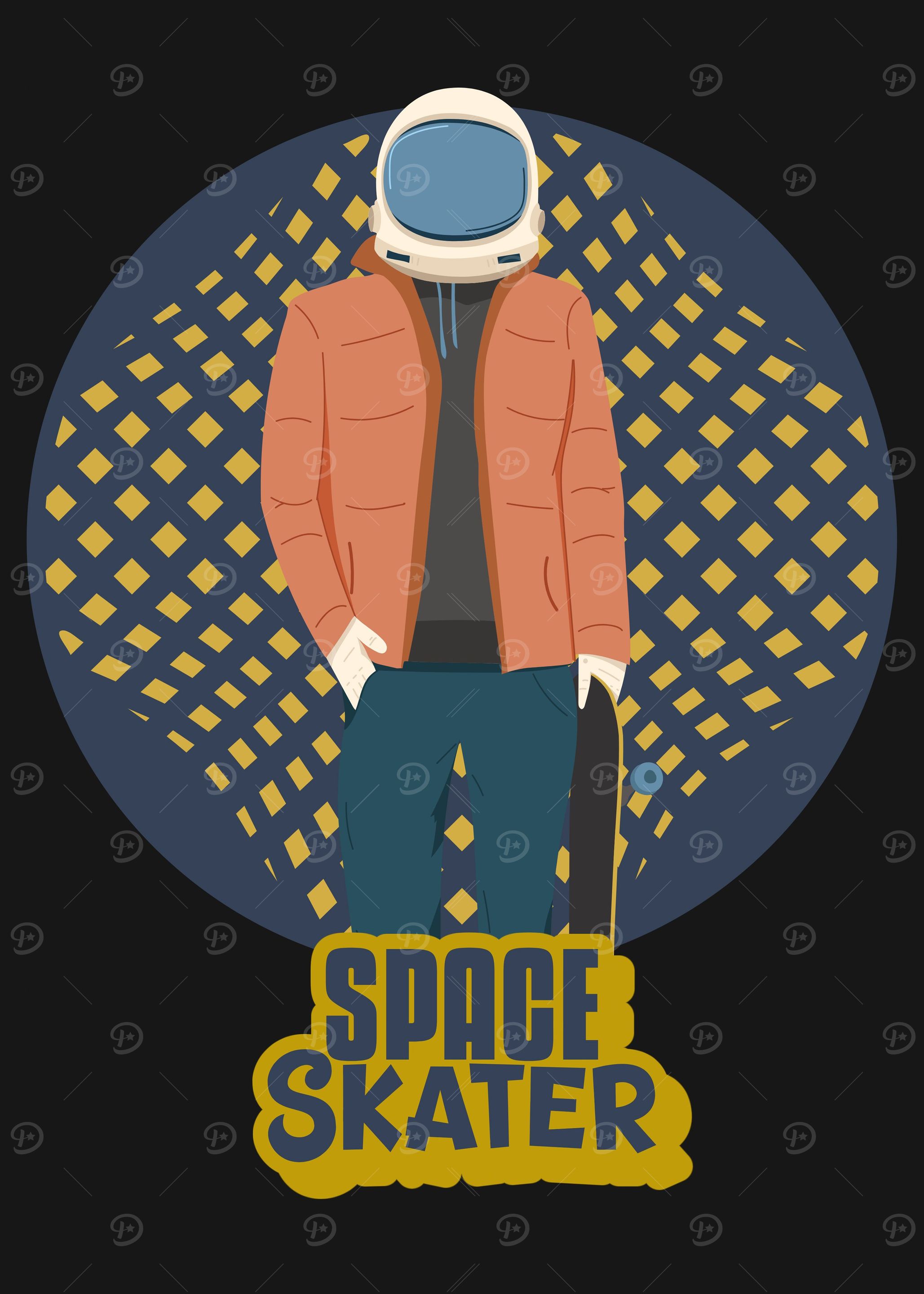 Space Skater Astronaut