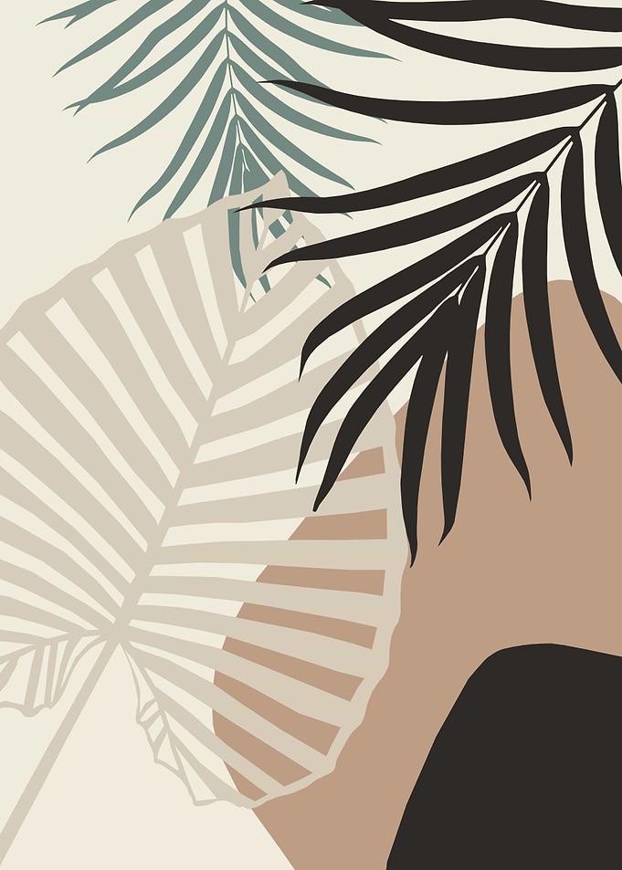 Tropical Palm Leaf 1