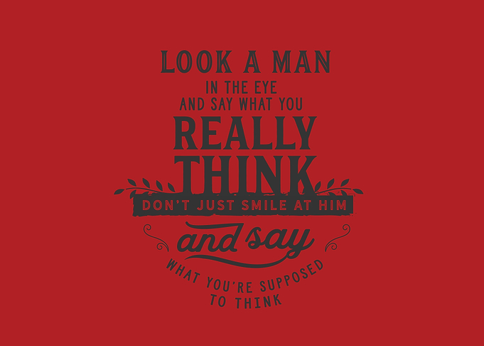 look a man in the eye