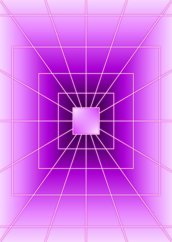Magenta Square Light
