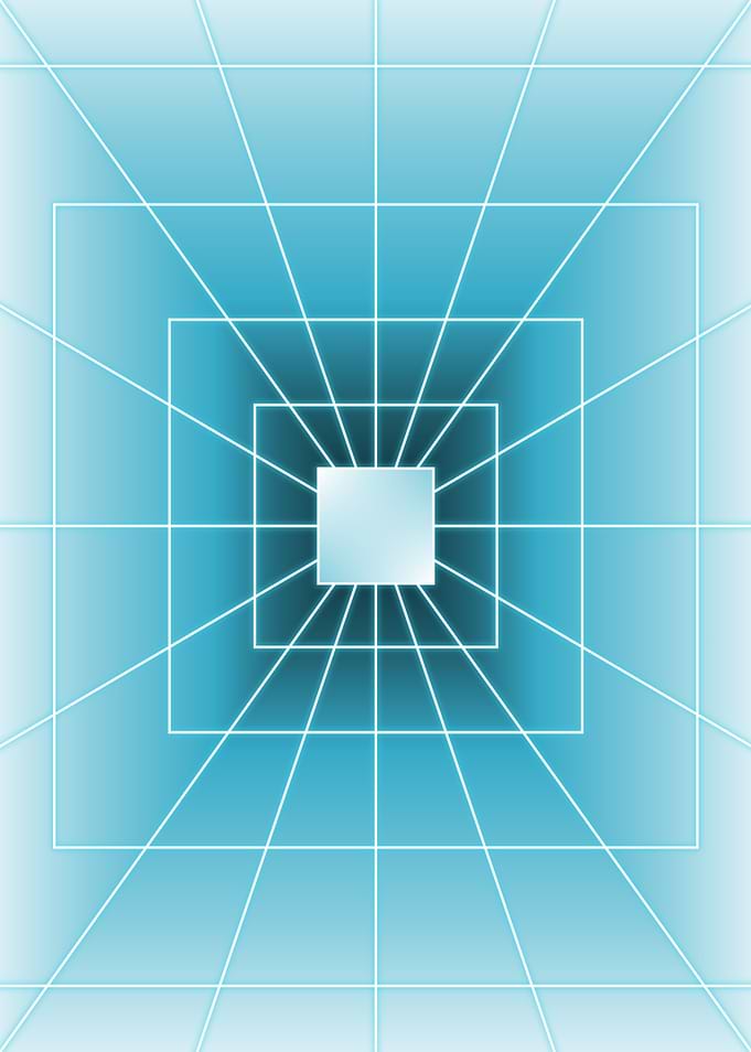 Blue Square Light