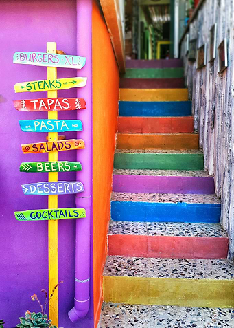 The Boho staircase