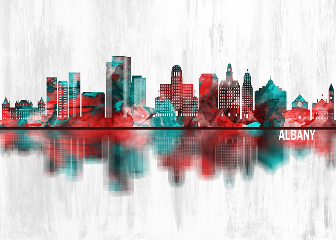 Albany New York Skyline