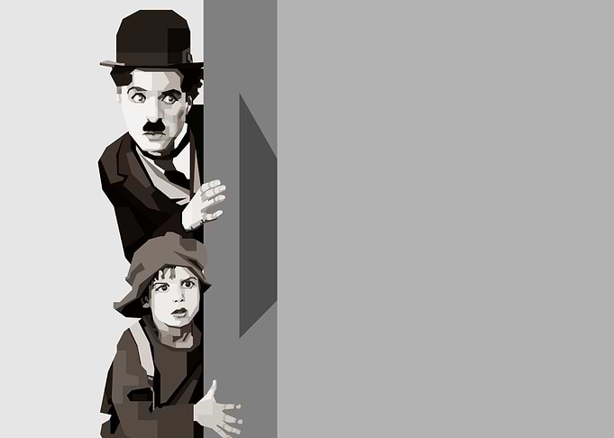 Greyscale Charlie Chapplin