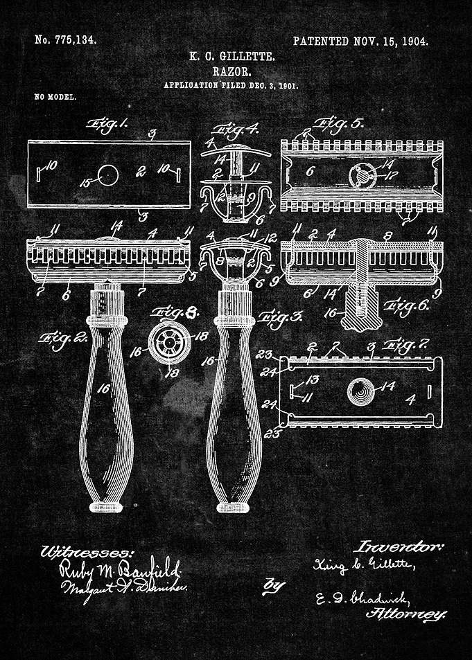 Gillette Razor Patent