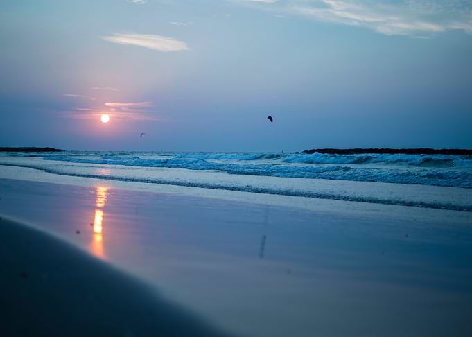 Blue and Yellow sunset