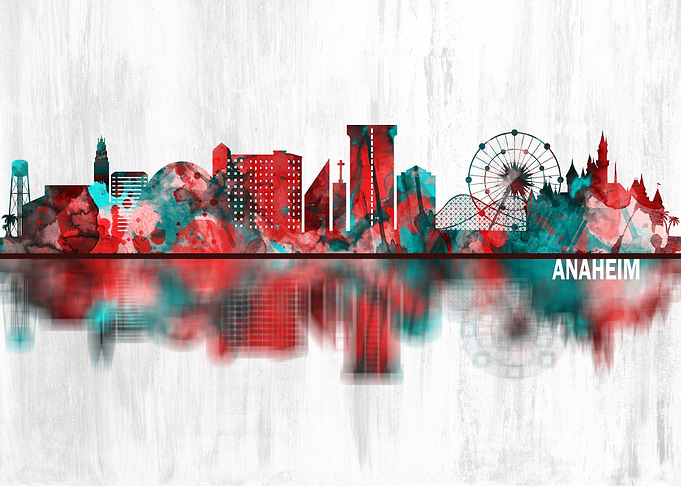 Anaheim California Skyline