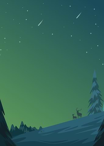 view of the green sky