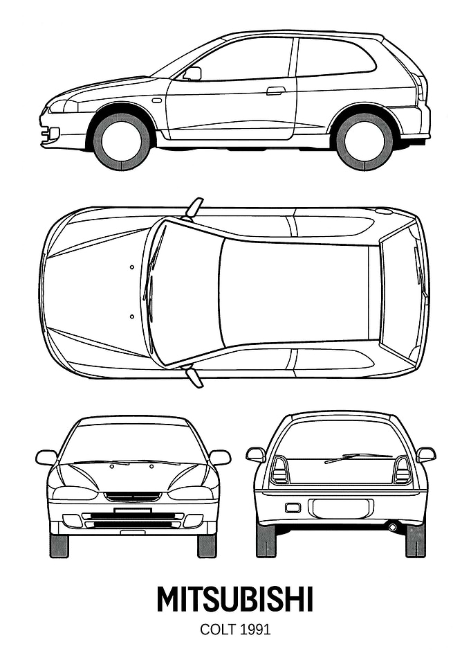 BMW Mitsubishi Colt 1991