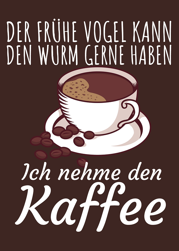 Vogel braucht viel Kaffee
