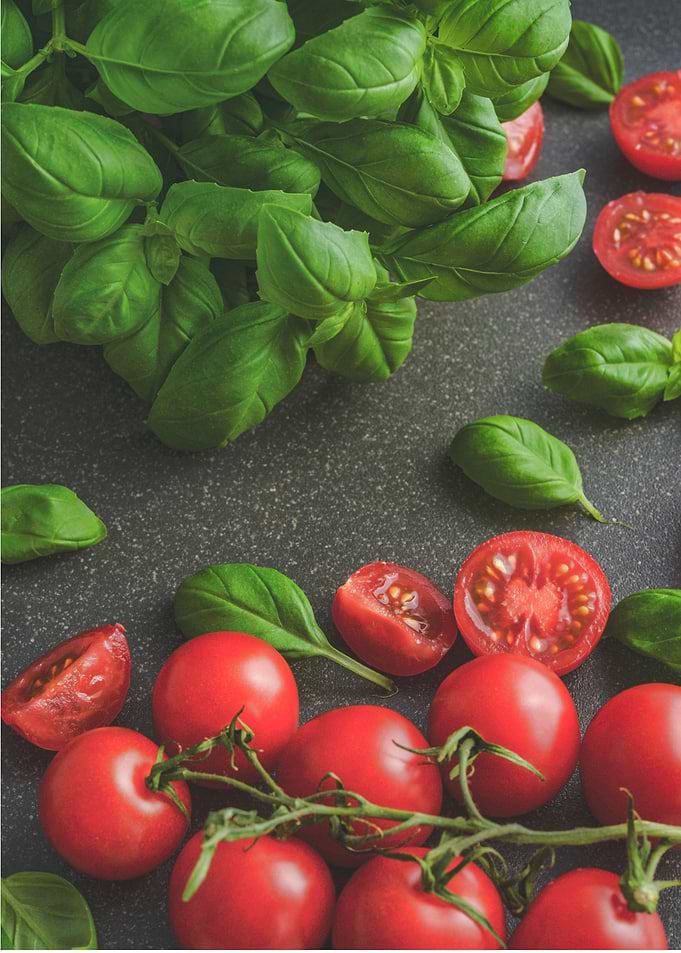 Tomatoes basil