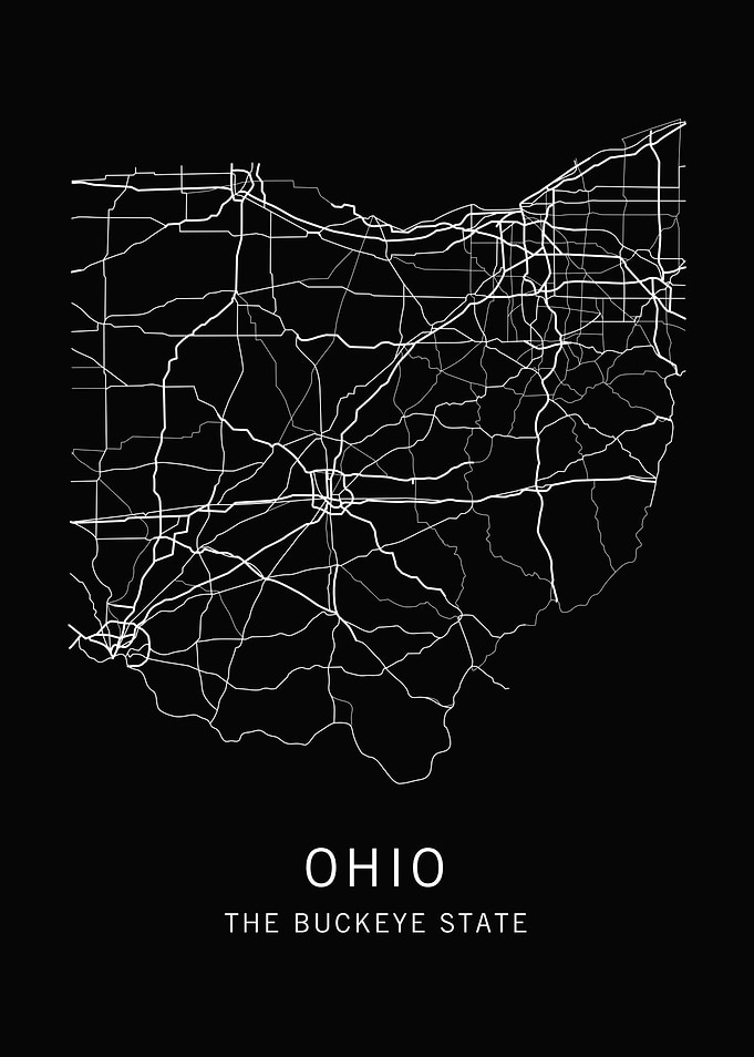 Ohio State Road Map
