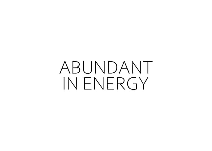 Abundant In Energy