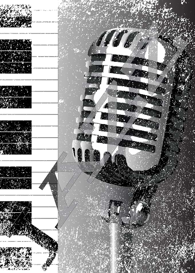 Jazz Microphone Background