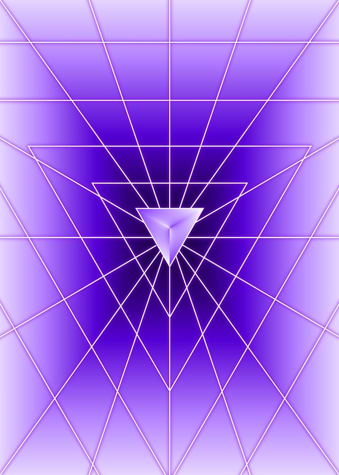 Purple Triangle Light