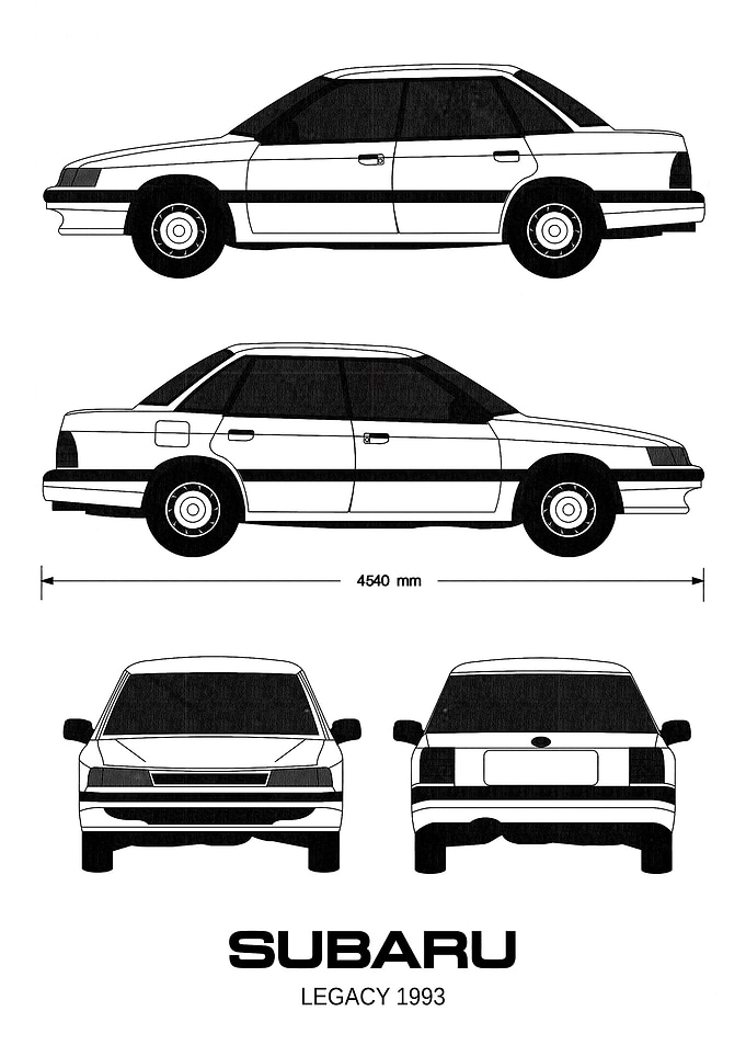 BNW Subaru Legacy 1993
