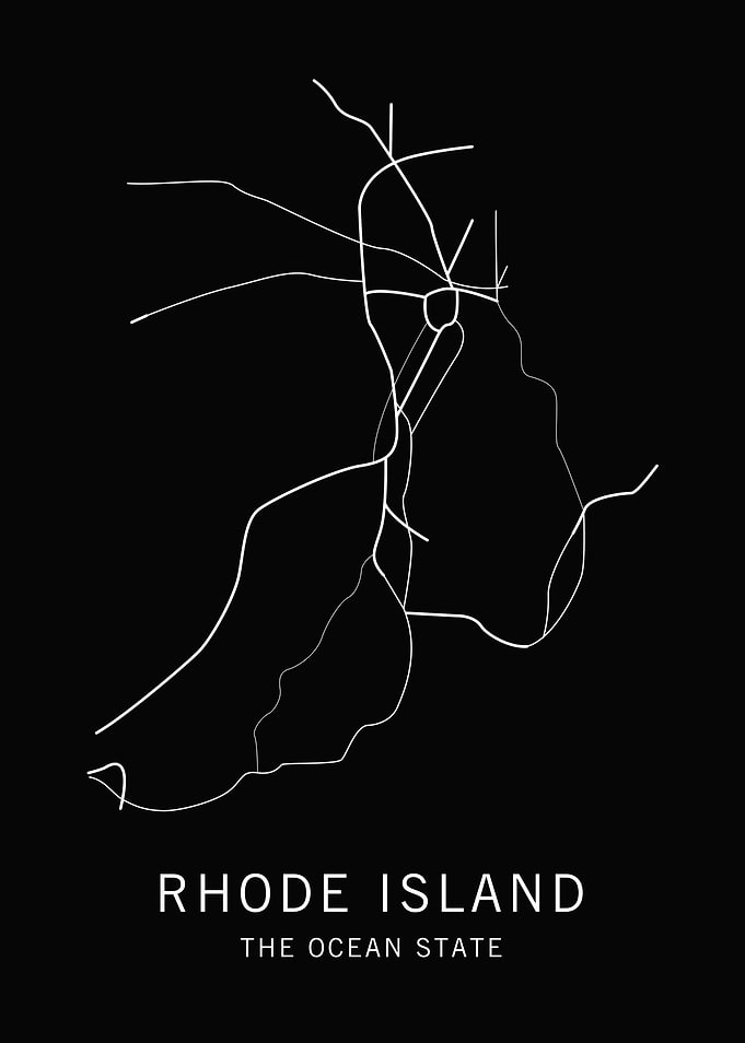 Rhode Island Road Map