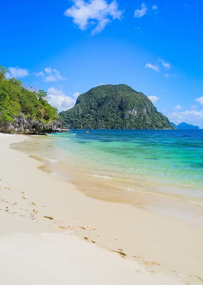 Sandy Beach With An Tradit