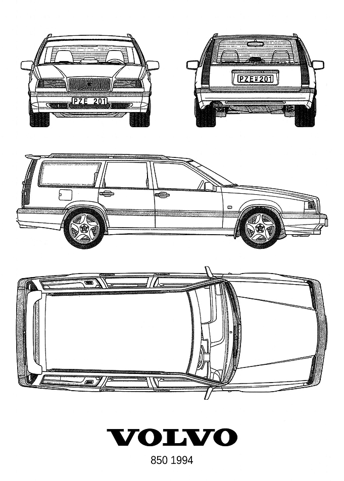 BNW Volvo 850 1994