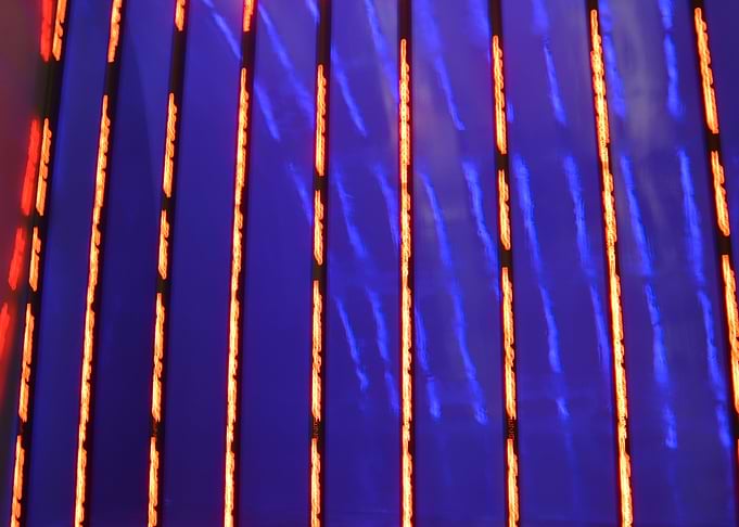 Orange and Blue Light Bars