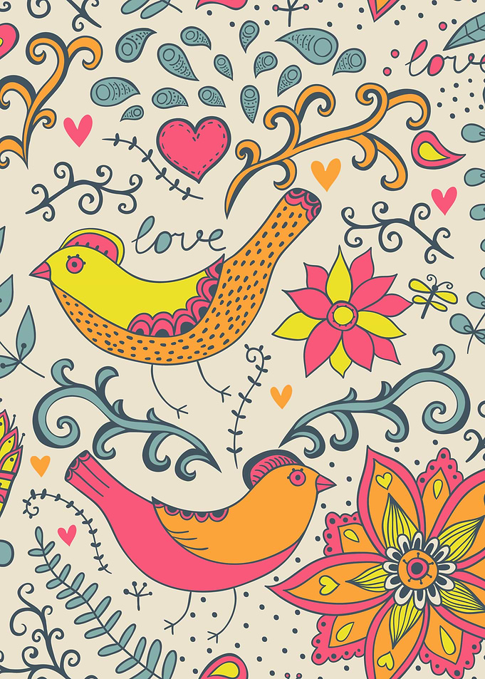 Floral Romantic Pattern 08