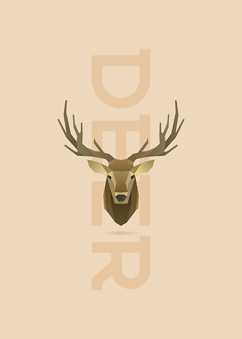 Isometric Deer Cute animal