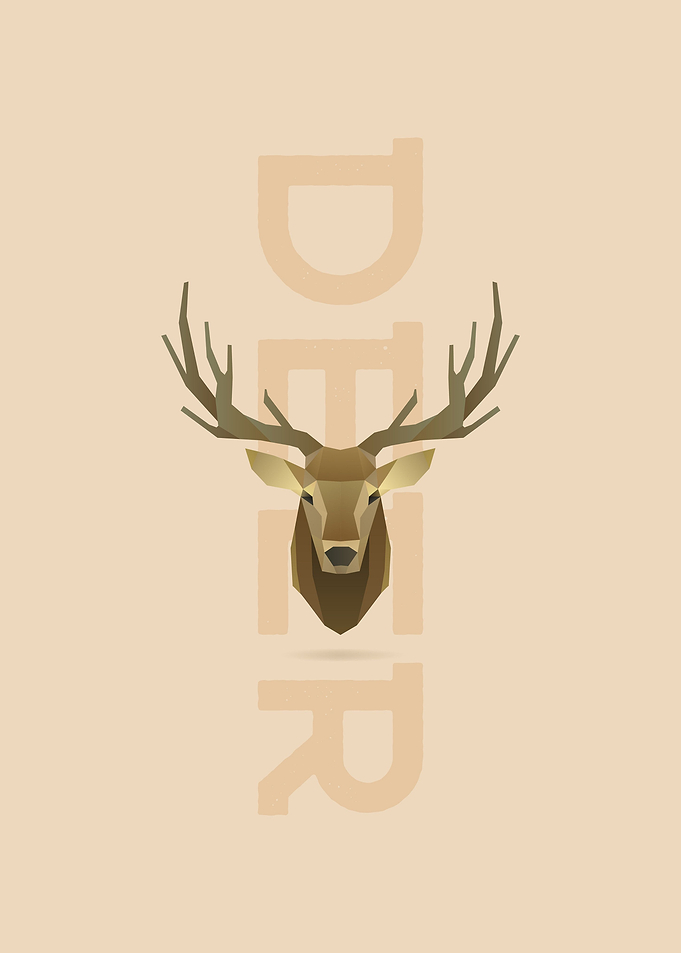 Isometric Deer Cute animal