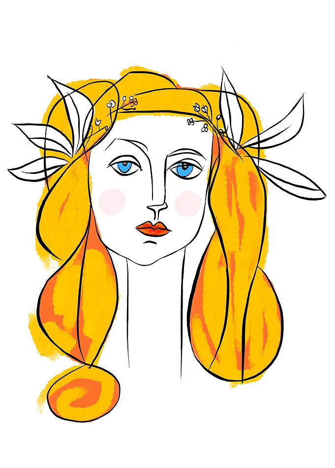 Denizko Art Colorful Woman