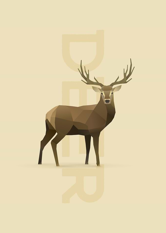 Deer Cute Isometric art